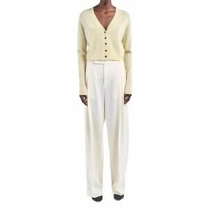 NEW MARIA MCMANUS shrunken v-neck cardigan in primrose